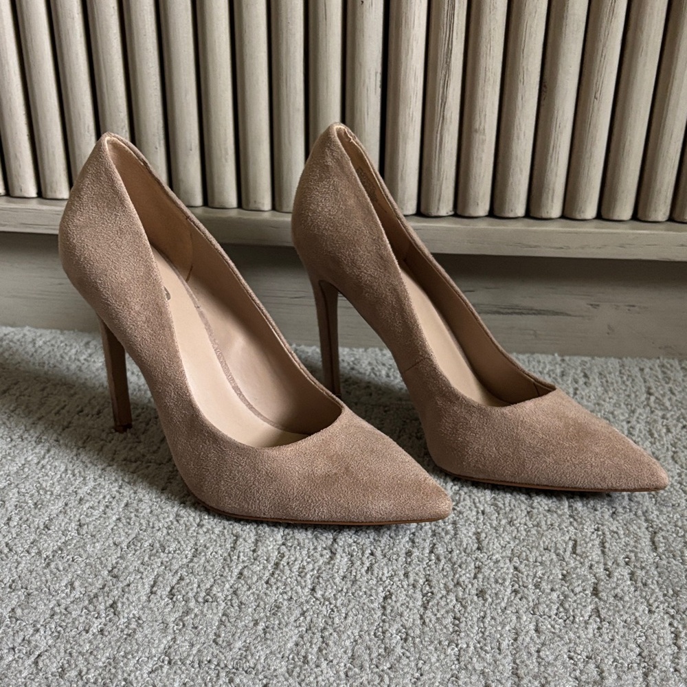 Mix No. 6 Tan Suede Heels